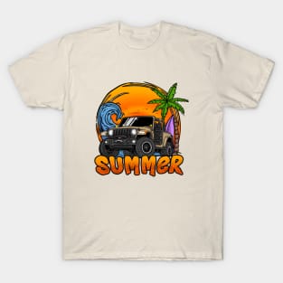 Jeep Wrangler Summer Holiday - Peanut T-Shirt